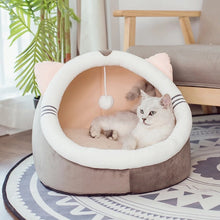 Load image into Gallery viewer, Snug and cozy Cat Bed.
